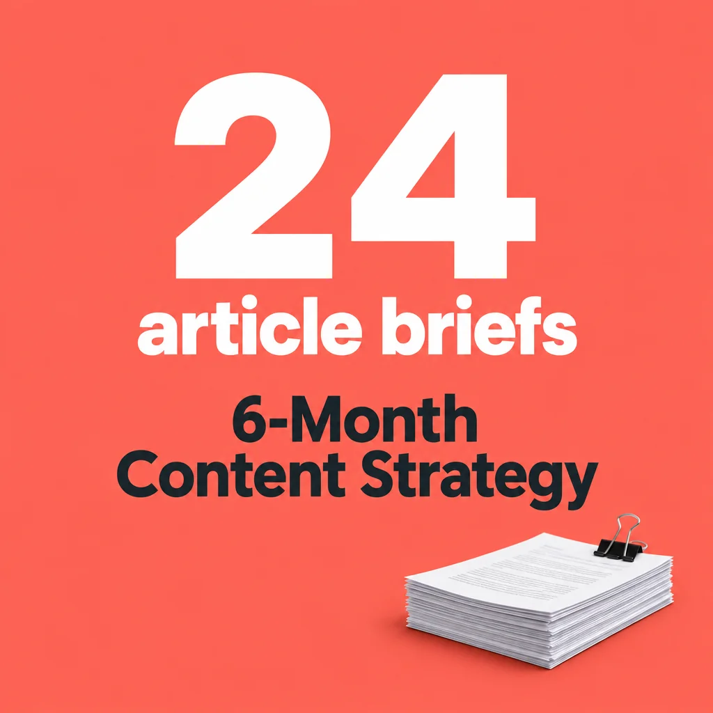 6-Month Content Strategy with 24 Article Briefs