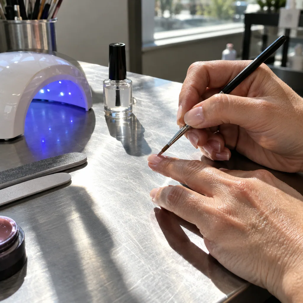 Gel Nail Application