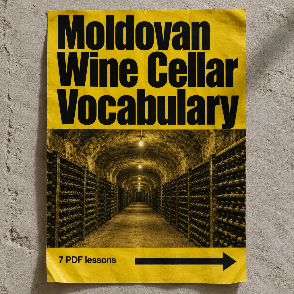 Moldovan Wine Cellar Vocabulary