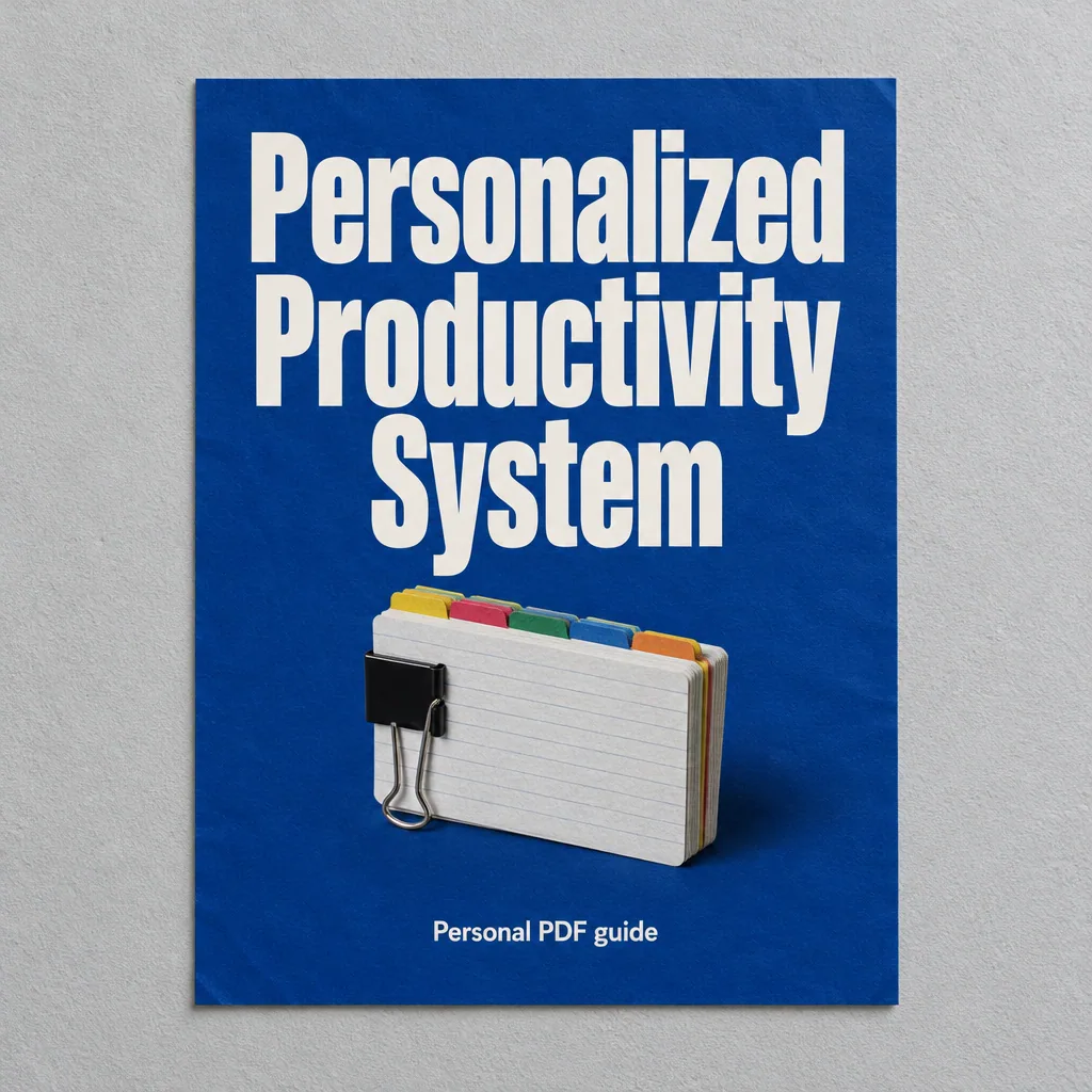 Personalized Productivity System Guide