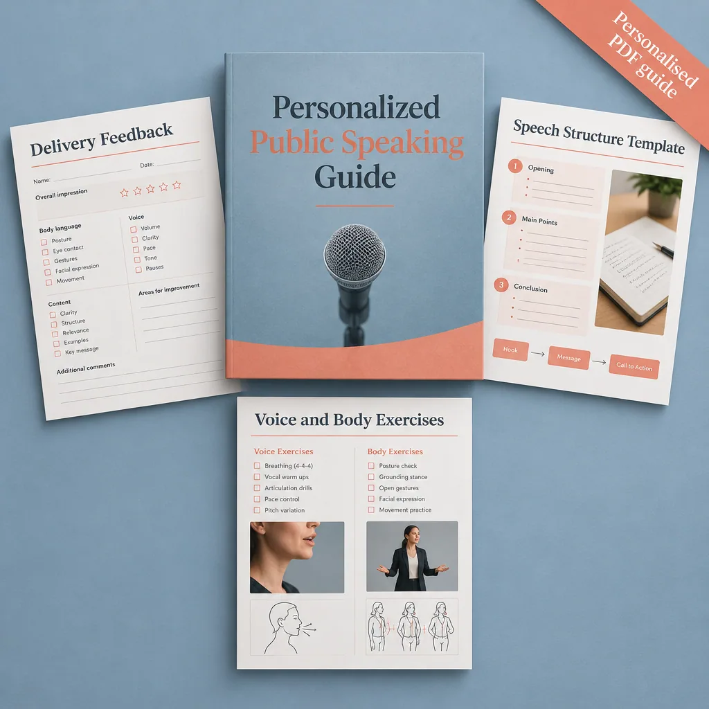 Personalized Public Speaking Guide