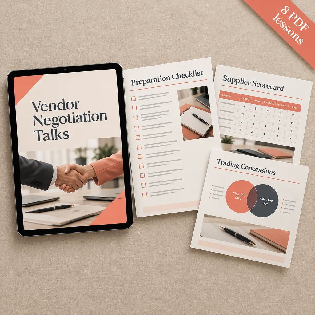 Vendor Negotiation Talks