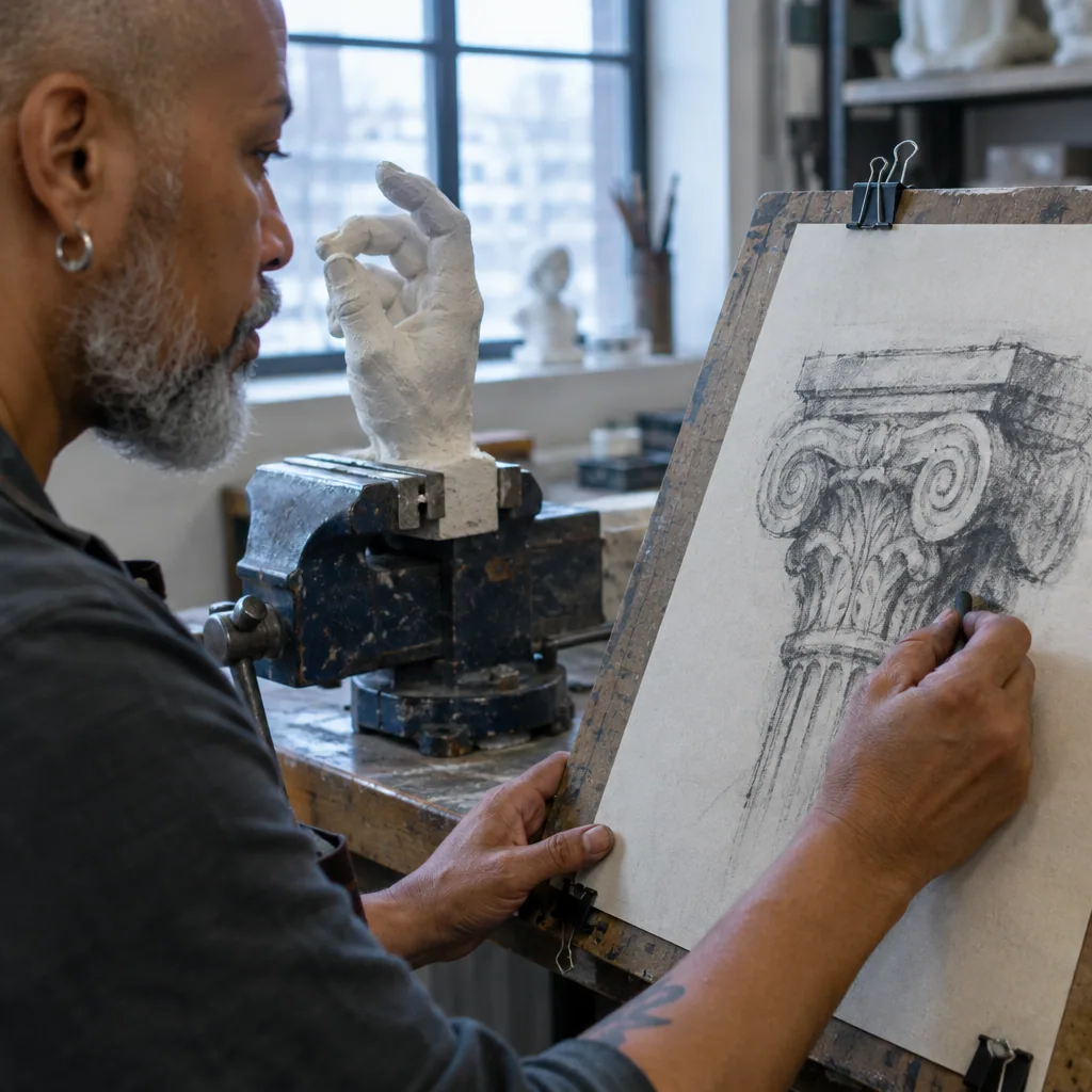 Visual Arts History Through Sketching
