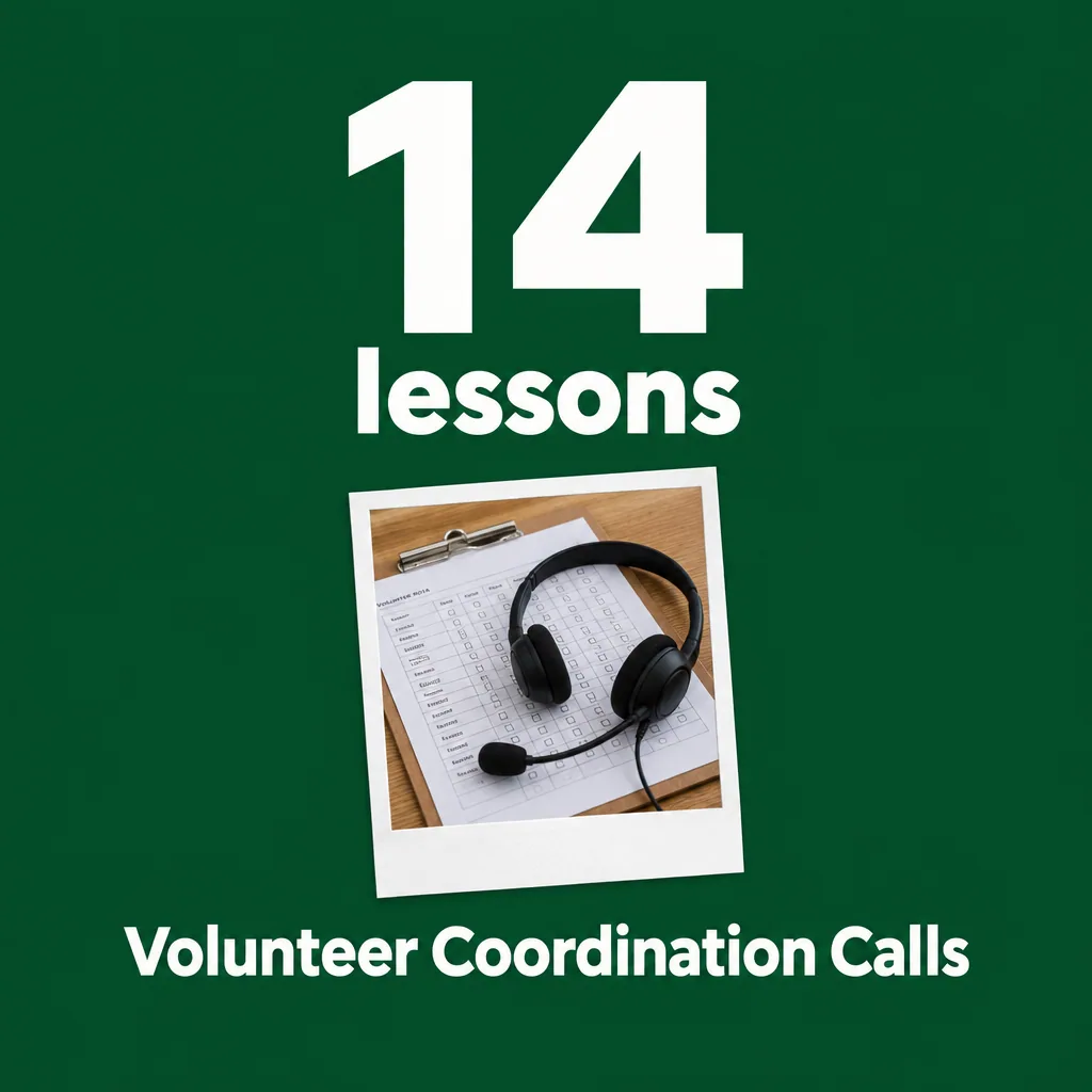 Volunteer Coordination Calls